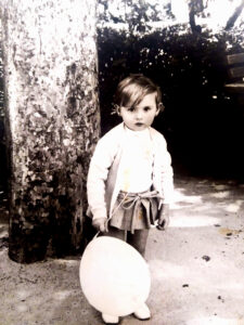 Ana Millas Martínez de niña